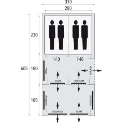Bardani AirSpace 310 TC Opblaasbare Tent 2023 -Kampeeruitrusting 139915 000 09