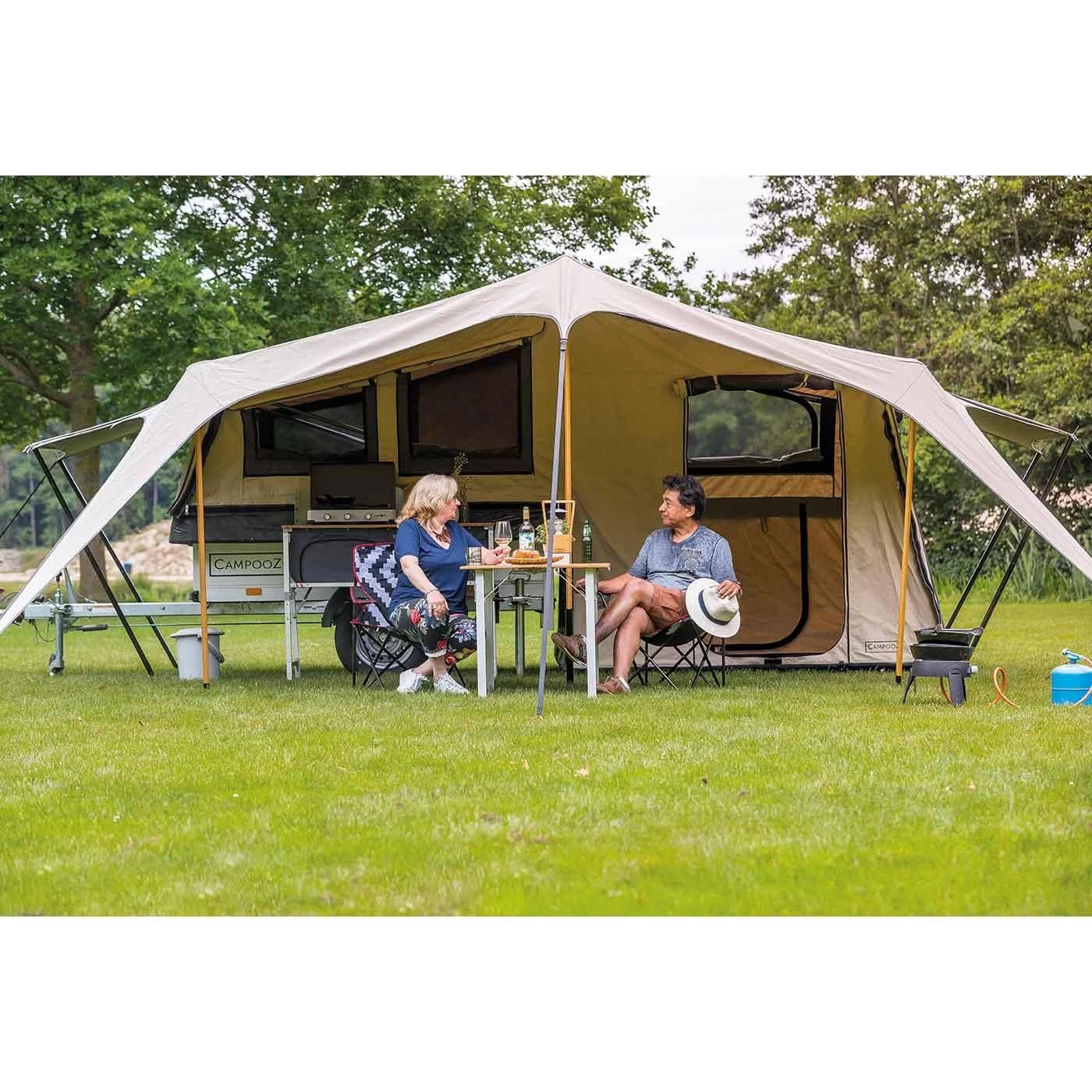 Campooz Sleepy Joe Trekking Vouwwagen Met Luifel 2 Campooz Sleepy Joe Trekking Vouwwagen Met Luifel - Afbeelding 2