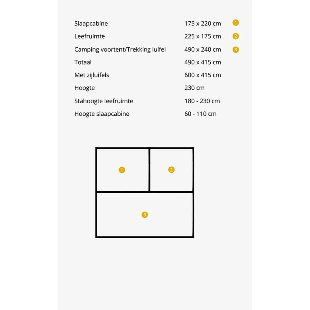 Campooz Sleepy Joe Trekking Vouwwagen Met Luifel 5 Campooz Sleepy Joe Trekking Vouwwagen Met Luifel - Afbeelding 5