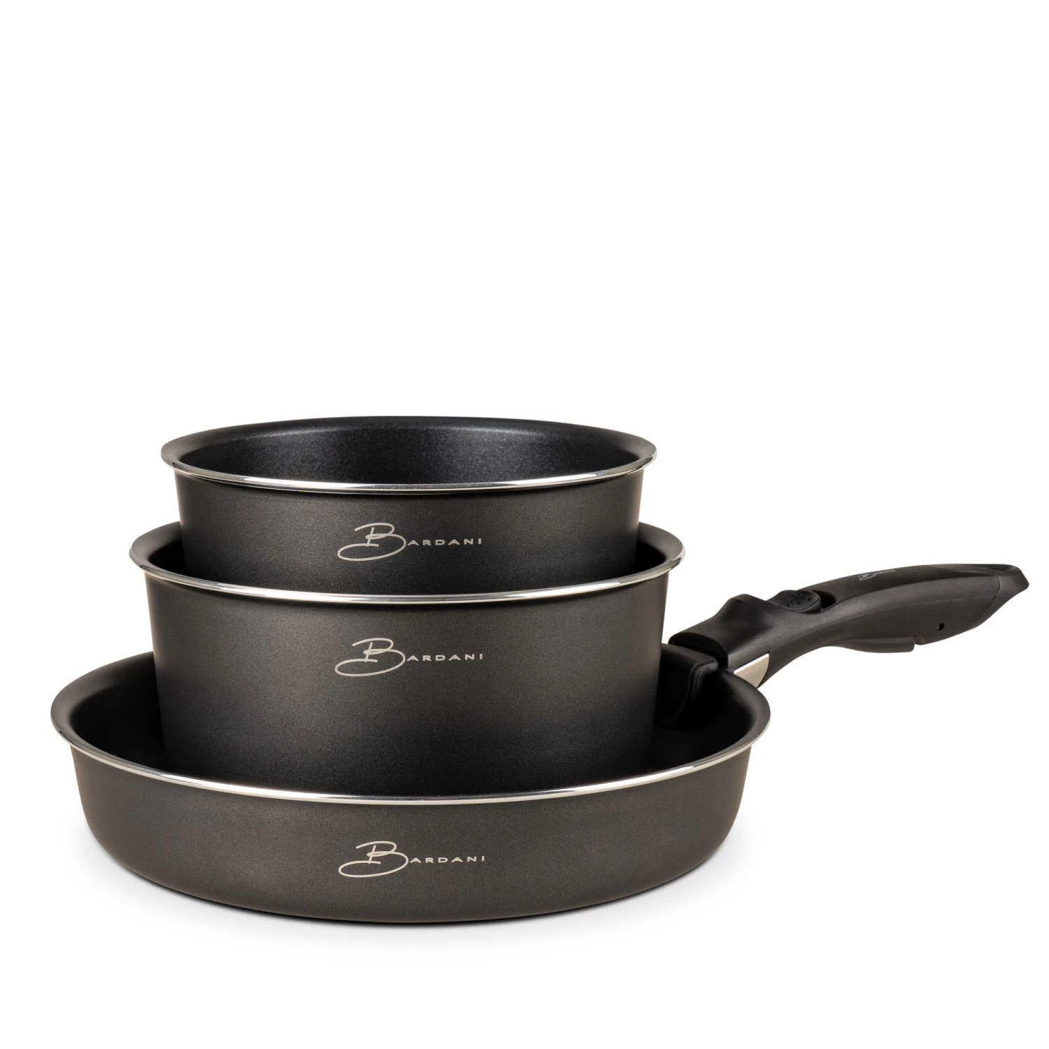 Bardani Panna Pannenset Met Opbergtas 3-delig 2 Bardani Panna Pannenset Met Opbergtas 3-delig - Afbeelding 2