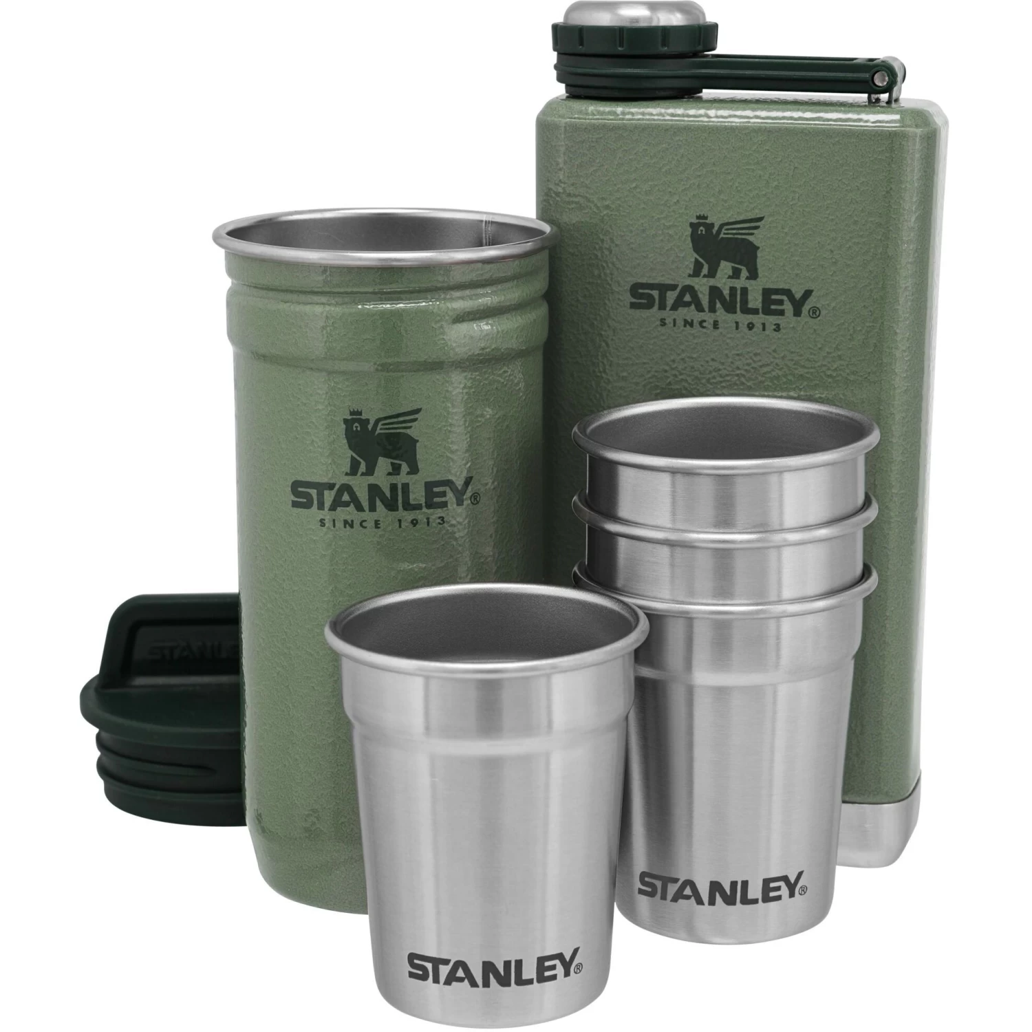 Stanley PMIAdventure Shotglass Classic Drinkflesset Hammertone Green 1 Stanley PMIAdventure Shotglass Classic Drinkflesset Hammertone Green