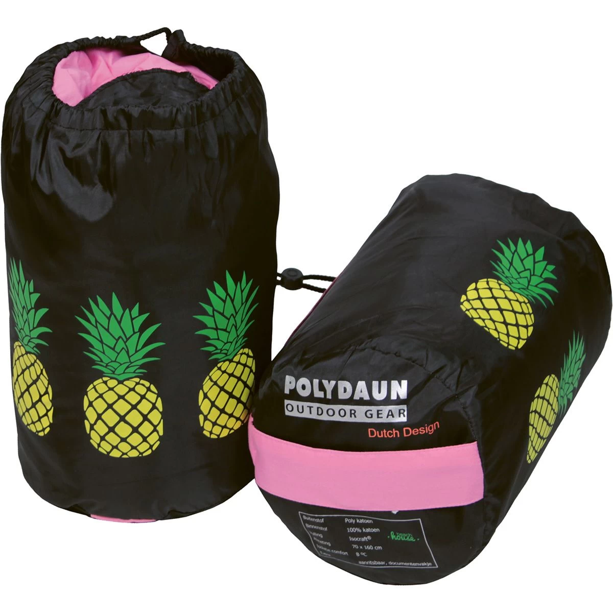 Polydaun Beach House Slaapzak Junior Pink Pineapple 4 Polydaun Beach House Slaapzak Junior Pink Pineapple - Afbeelding 4