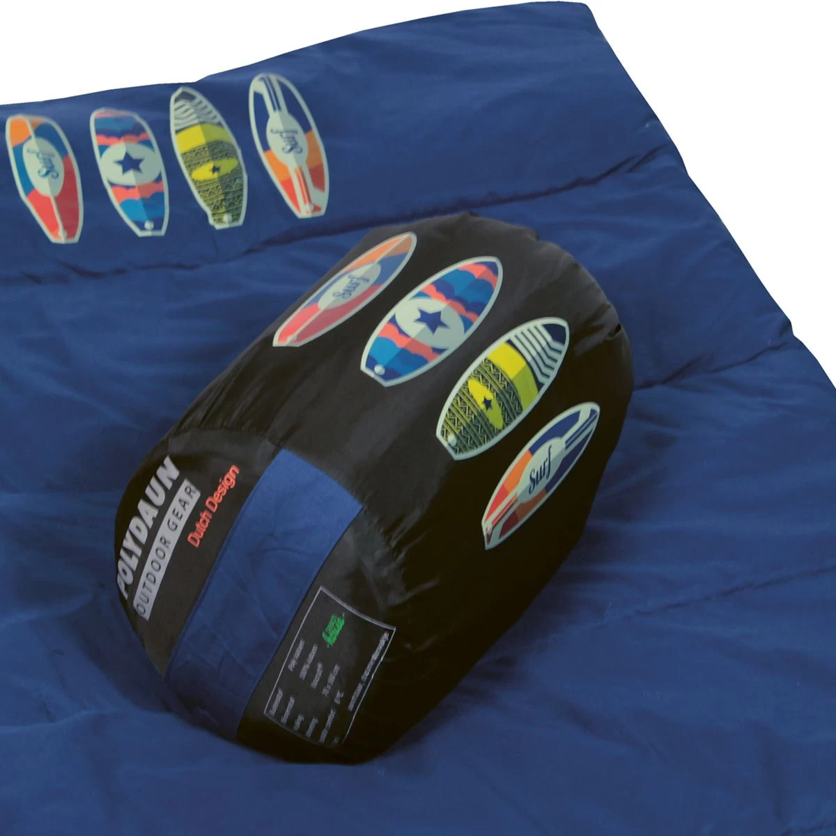 Polydaun Beach House Slaapzak Junior Blue Surfboard 3 Polydaun Beach House Slaapzak Junior Blue Surfboard - Afbeelding 3