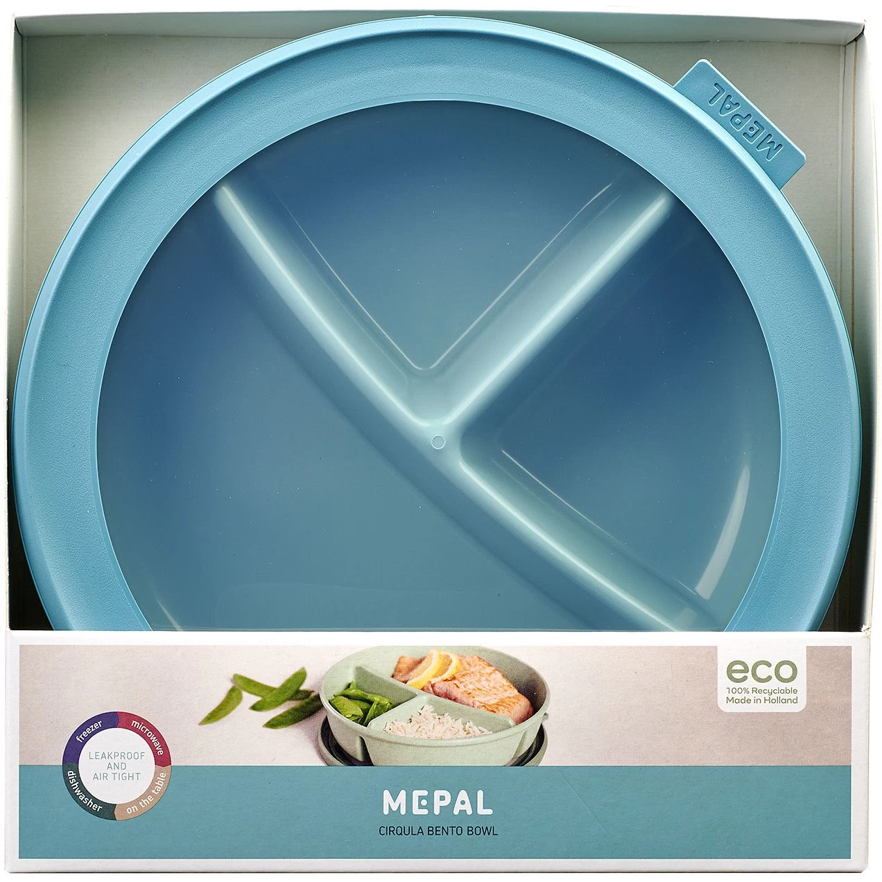 Mepal Cirqula Bento Multikom Rond 1 Liter Nordic Green 2 Mepal Cirqula Bento Multikom Rond 1 Liter Nordic Green - Afbeelding 2